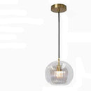 Moderne glazen hanglamp LED-verlichting – Amber glans