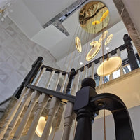 Suspension LED moderne en acrylique pour salon – Thaliona