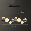 Modern acrylic pendant light for dining room – Ornelia