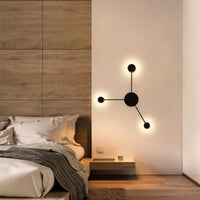 Applique murale moderne en fer noir pour salon – Noctarion