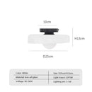 Vintage-Deckenleuchte aus weißem Glas für den Flur – Orbique