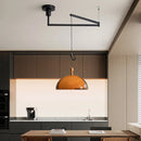 Bruine acryl hanglamp voor eetkamer – Brunea