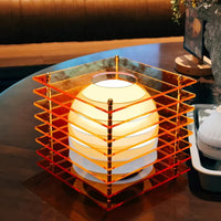 Lampe de Table Rechargeable en Acrylique Multicolore – Orialys