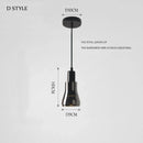 Suspension Verre Métal LED Design Moderne – Raplus