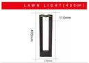 Modern garden lamp in black aluminum – Ataraxia