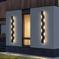 Applique murale extérieure en fer moderne – Ondulys