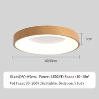 Plafonnier LED rond en métal pour salon – Ciralux