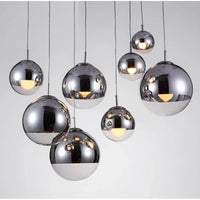 Suspension minimaliste en verre électroplatiné pour restaurants – Alvearelia