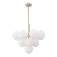 Lustre en Verre Nordique pour Salon – Silvoria
