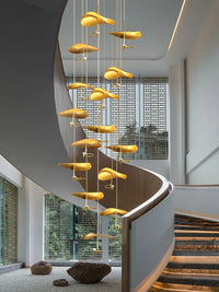 Suspension en cuivre moderne pour duplex – Céloria