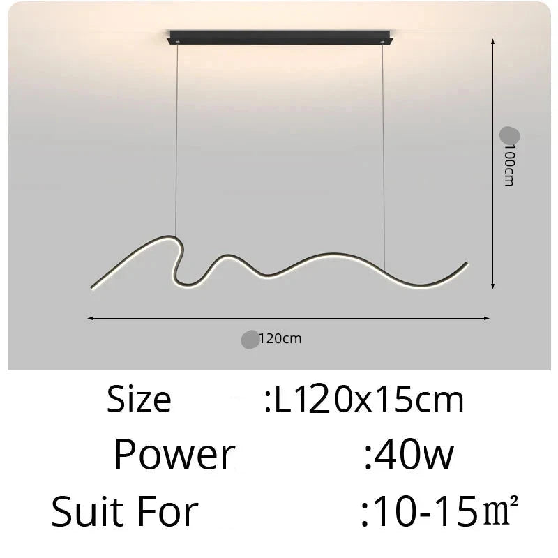 Moderne Zwarte LED Hanglamp voor Interieurs – Caelux