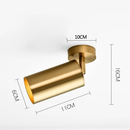 Plafonnier Minimaliste Doré Double LED Élégance Moderne – Laiton