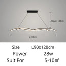Moderne minimalistische LED hanglamp in metaal – Stévia