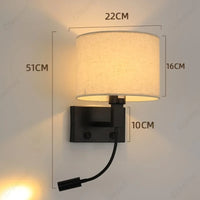 Applique murale en tissu LED pour chambre – Armoniel