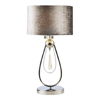 Lampe de Table en Cristal et Flanelle pour Chambre – Crysteline