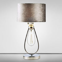 Lampe de Table en Cristal et Flanelle pour Chambre – Crysteline