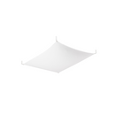 Minimalistische witte stoffen plafondlamp voor de woonkamer – Orphéa