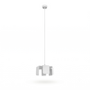 Suspension industrielle acier blanc réglable – Modèle Orfeza