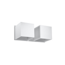 Moderne Wandleuchte aus weißem Aluminium – Asterion