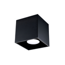 Plafonnier cube noir moderne pour intérieur – Modèle Noctarys