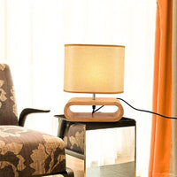 Lampe Bois Tissu Design Raffiné – Nuvina