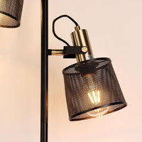 Lampadaire Noir Aluminium LED Double Tête – Tavela