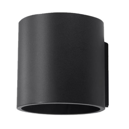 Minimalistische zwarte wandlamp met dubbelstroomrichting – Orphéos