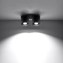 Plafonnier cylindrique noir moderne – Modèle Norvian