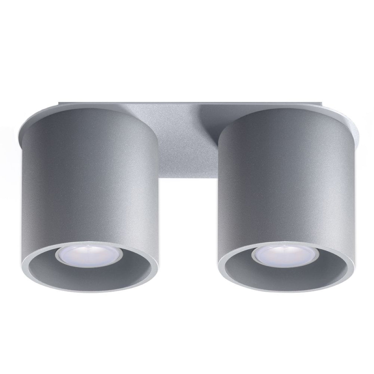 Moderne grijze aluminium plafondlamp voor gang en woonkamer – Model Orandis