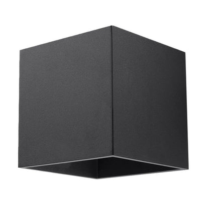 Moderne zwarte kubische wandlamp – Model Arkyon