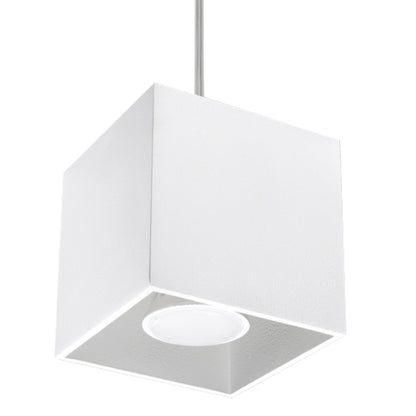 Moderne witte aluminium kubusvormige hanglamp – Model Asterion