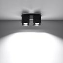 Modern double black ceiling light – Noctarys