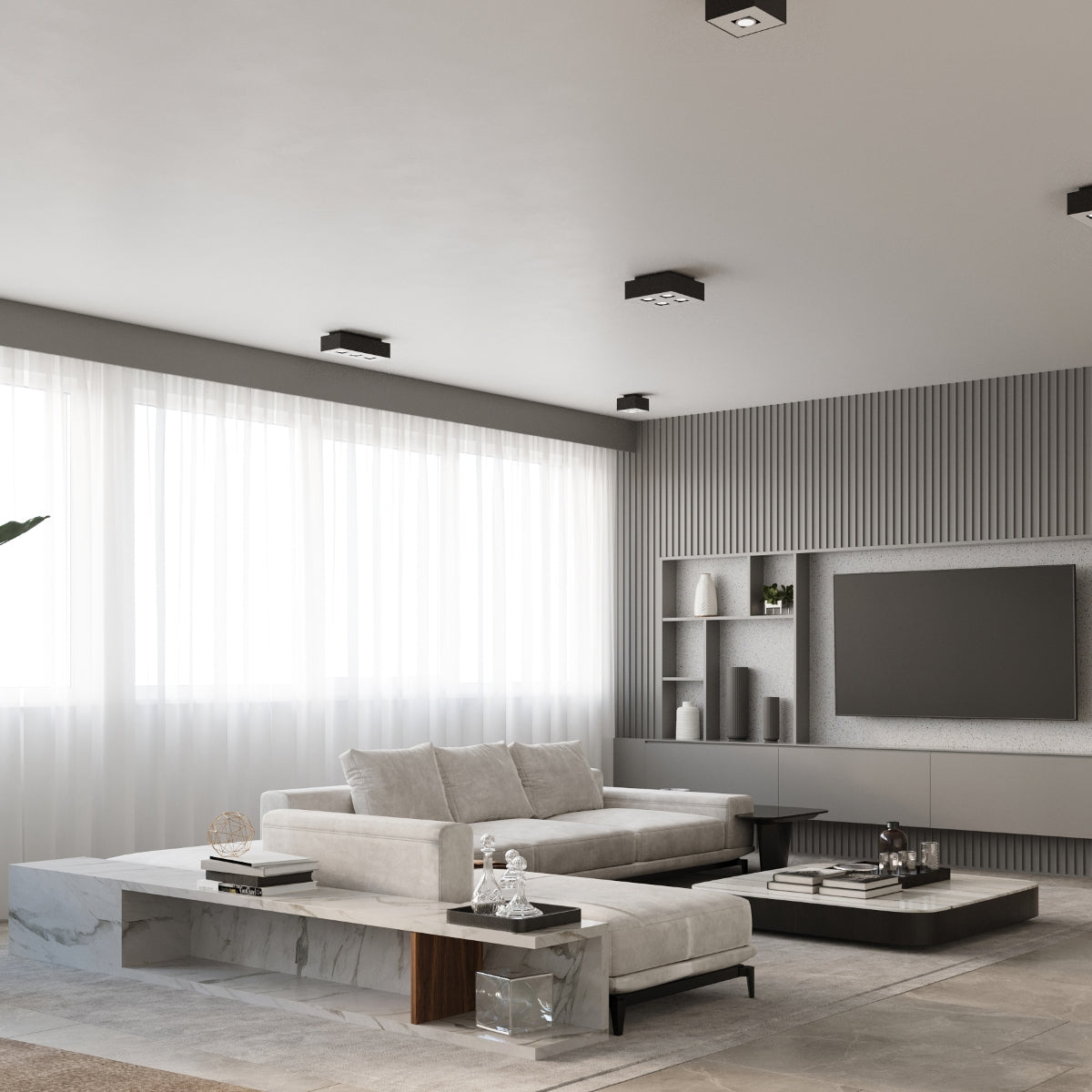 Plafonnier modèle Erynos vue ambiance | Luxarmonie