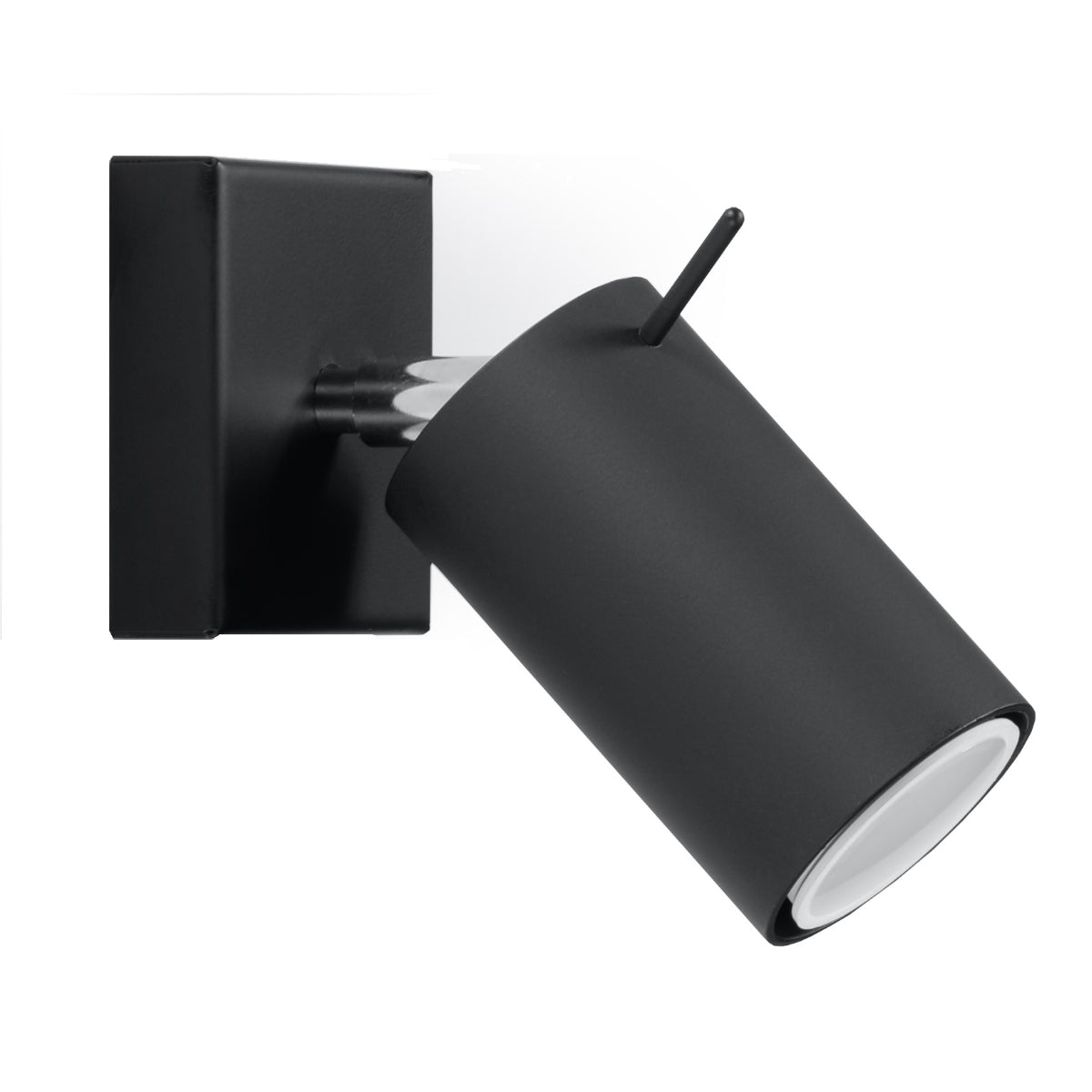 Minimalistische zwarte verstelbare wandlamp – Model Eryndra