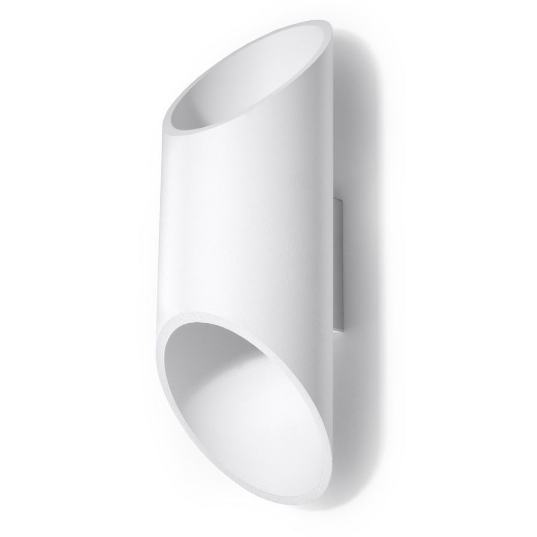 Applique murale tube aluminium blanc moderne – Modèle Orsena