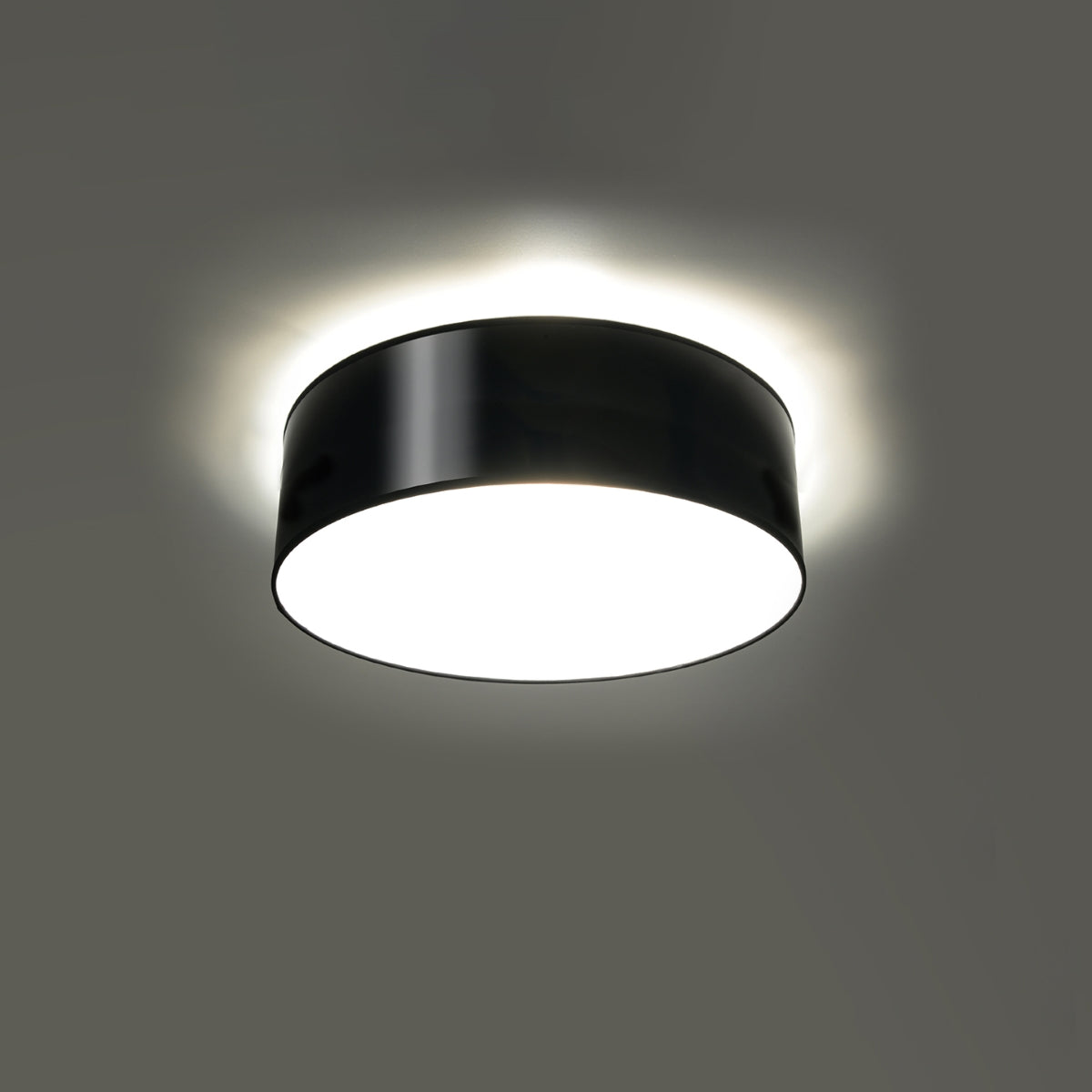 Plafondlamp zwarte ronde minimalistische woonkamer - Model Asterion