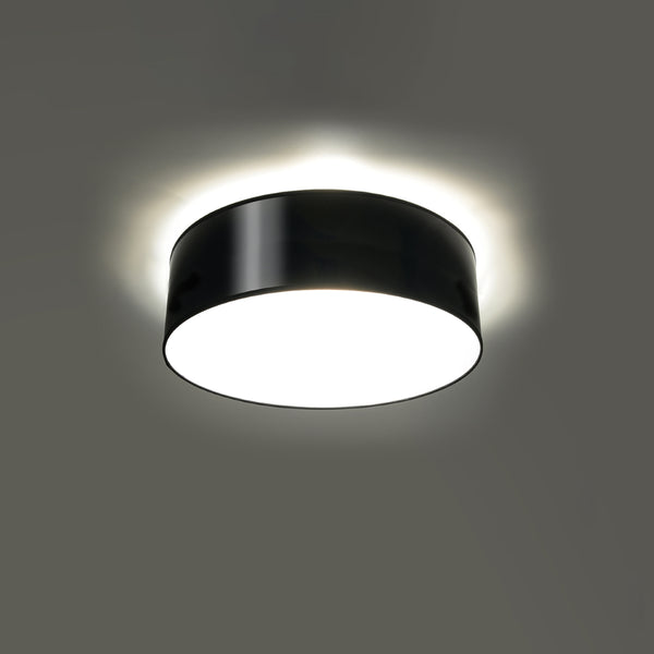 Plafondlamp zwarte ronde minimalistische woonkamer - Model Asterion