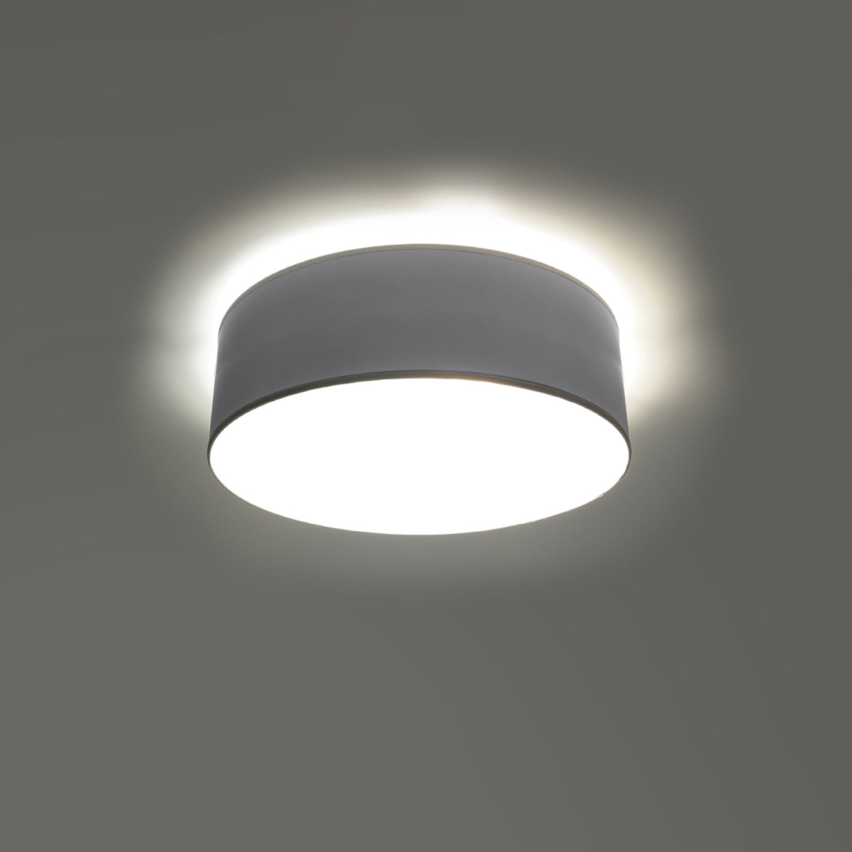 Ceiling light round minimalist gray living room - Arkania model
