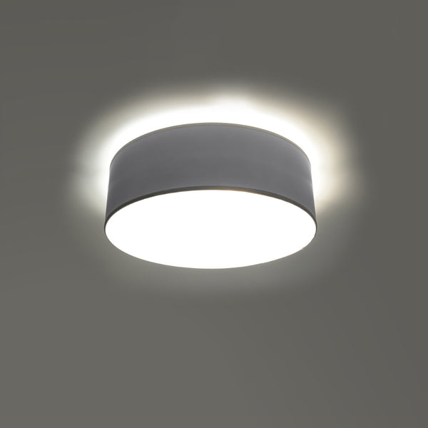 Ceiling light round minimalist gray living room - Arkania model