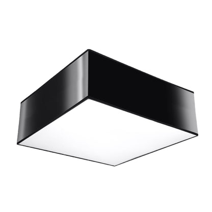 Plafondlamp vierkant zwart minimalistische woonkamer – Modèle Narythia