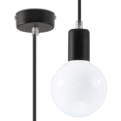 Hanglamp minimalistische zwart voor woonkamer – Modèle Edréon