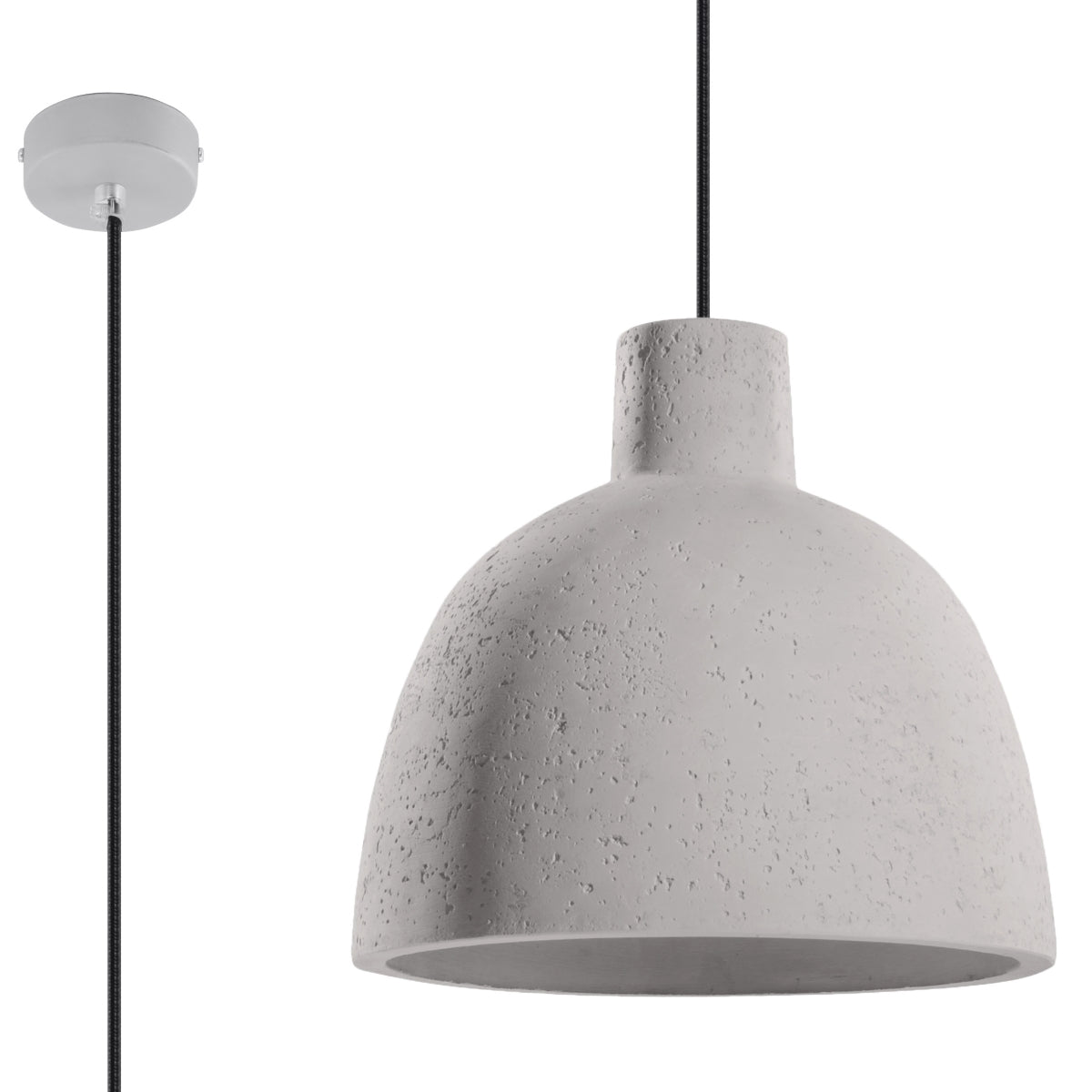 Hanglamp beton grijs industrieel – Modèle Norvessa
