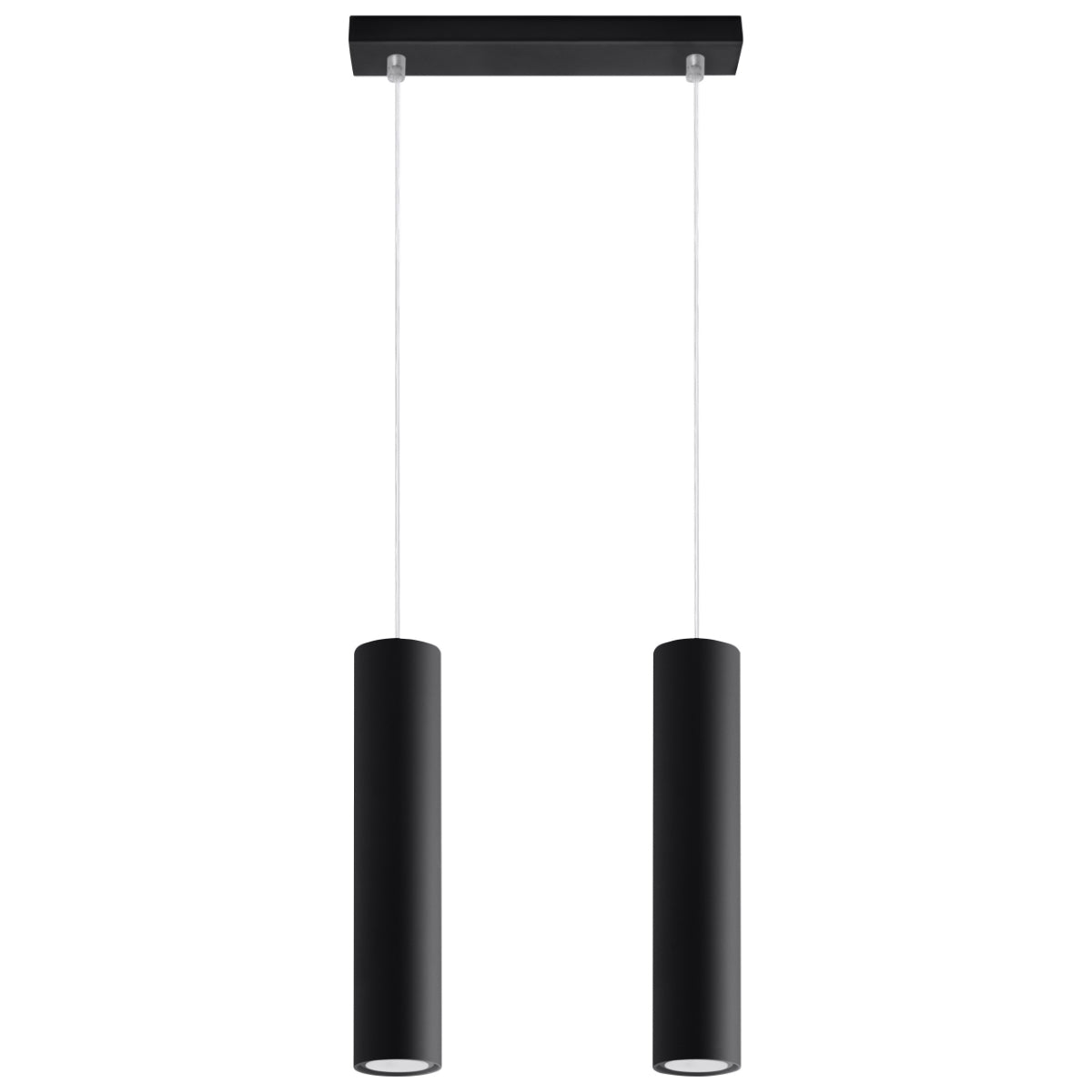 Hanglamp cilindrisch zwart modern – Modèle Neralis