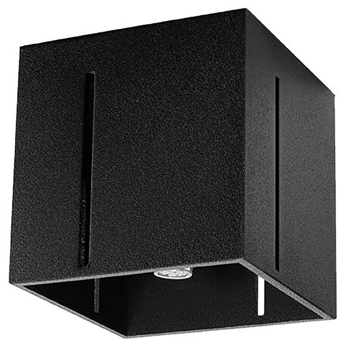 Plafondlamp vierkant zwart modern gesleufd – Modèle Orphéa