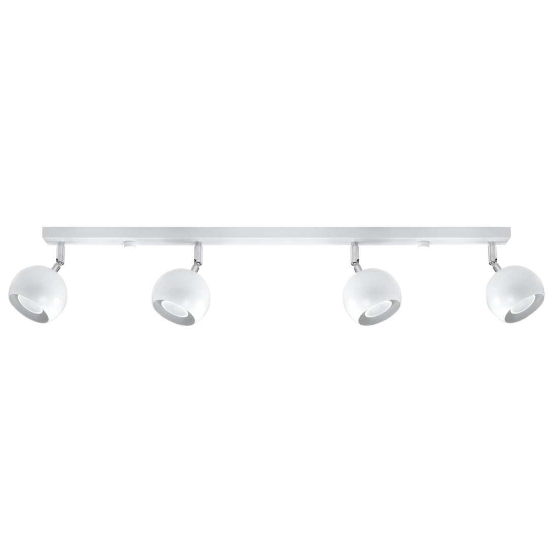 Plafonnier moderne blanc à spots orientables – Orphélya