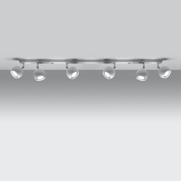 Ceiling light white adjustable spots modern - Model Orfevia