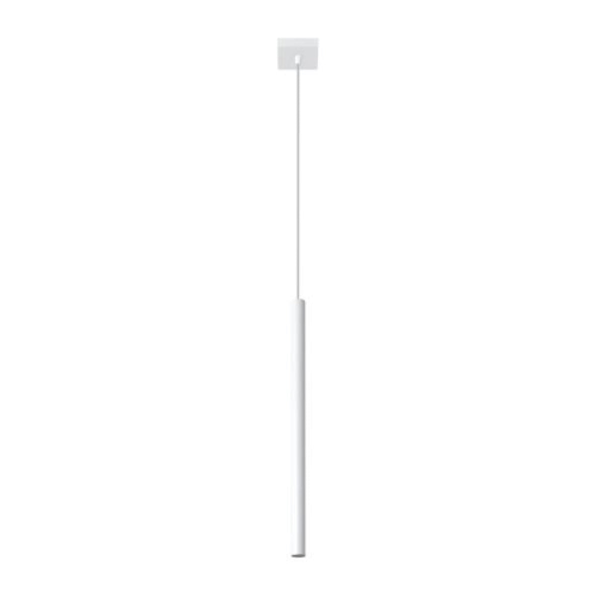 Hanglamp buis metaal wit modern – modèle Aerelis