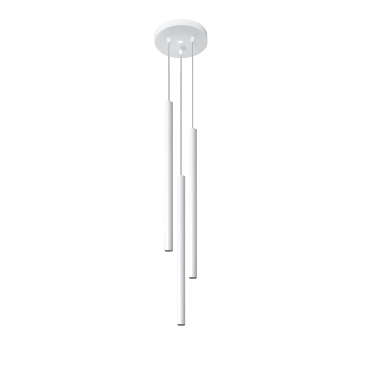 Moderne witte buisvormige hanglamp – Modèle Elkaris