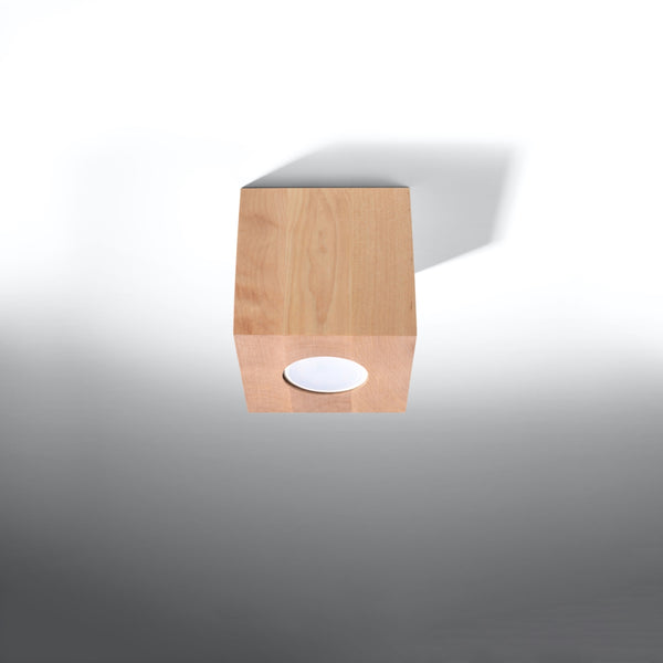 Scandinavian natural wood ceiling light for living room – Norvane model