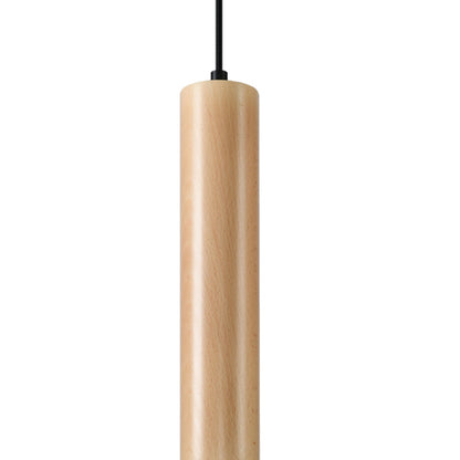 Scandinavische natuurlijk houten hanglamp – Modèle Arelion
